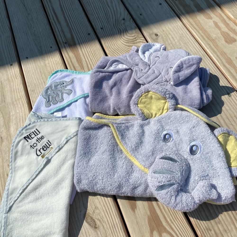 (4)Hooded Baby Bath Towels